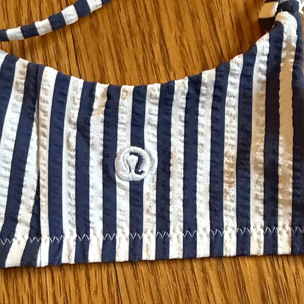 Lululemon Athletica Navy and White Striped Bikini - Picture 4 of 6